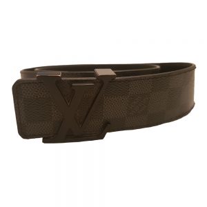 brown leather belt damier
