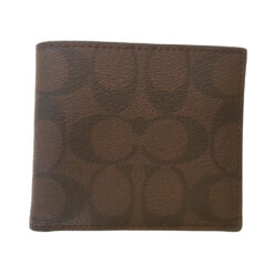 Coach Bi-Fold Brown Leather Wallet