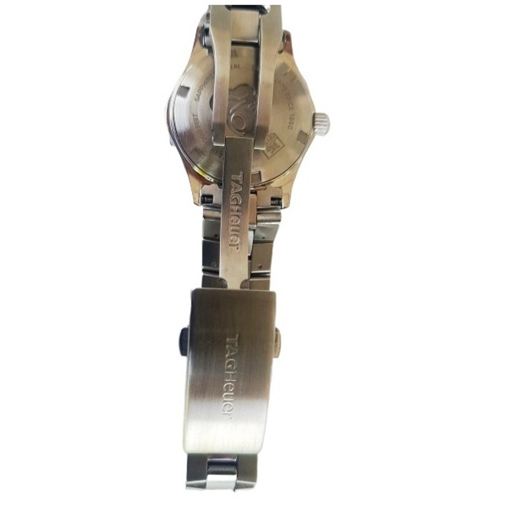 tag heuer-aquaracer-rbj8763-quartz-white dial-mother of pearl-mop-mop dial-rotating bezel-metal chain-ladies watch-sapphire crystal-luxury genuine watch-pre owned watch (5)