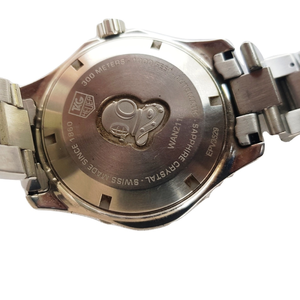 tag heuer-caliber 5-automatic-WAN2110-41mm-bi-directional rotating bezel-with card and box-black dial-metal chain-mens watch-sapphire crystal-swiss watch-300 meters luxury watches-genuine watch (2)