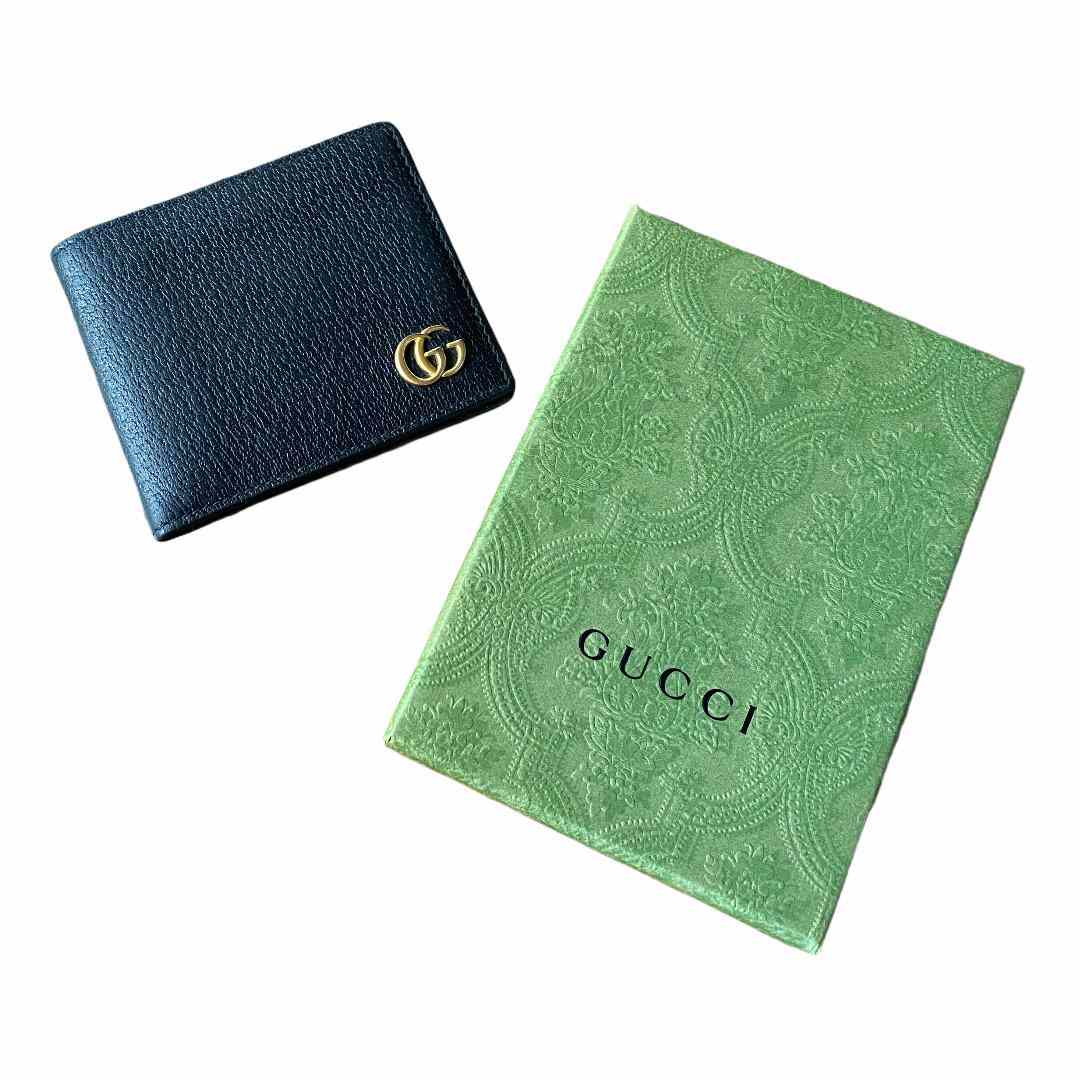 Gucci GG Marmont Leather Bi-Fold Wallet - Dapper N Dame