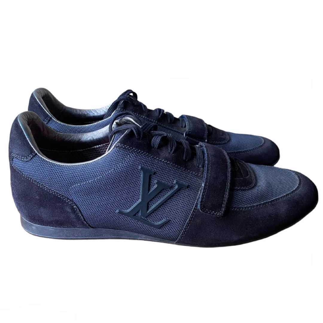 Louis Vuitton Men's Navy Blue Sneakers - Dapper N Dame