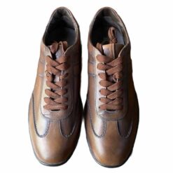 Tod's Dark Brown Leather Low Top Sneakers