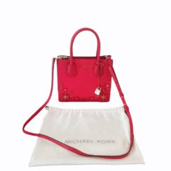 Michael Kors Mercer Bright Red Medium Messenger Bag