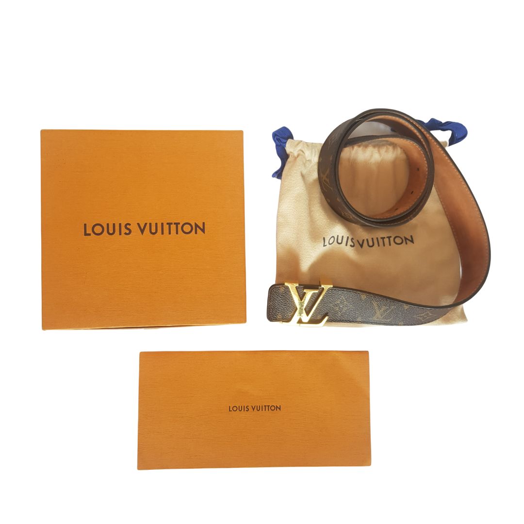 Louis Vuitton LV initials Monogram Canvas Belt