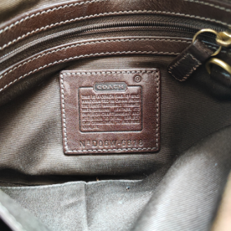 Coach Monogram Soho Leather Canvas Bag Coach Monogram Soho Leather Canvas Bag